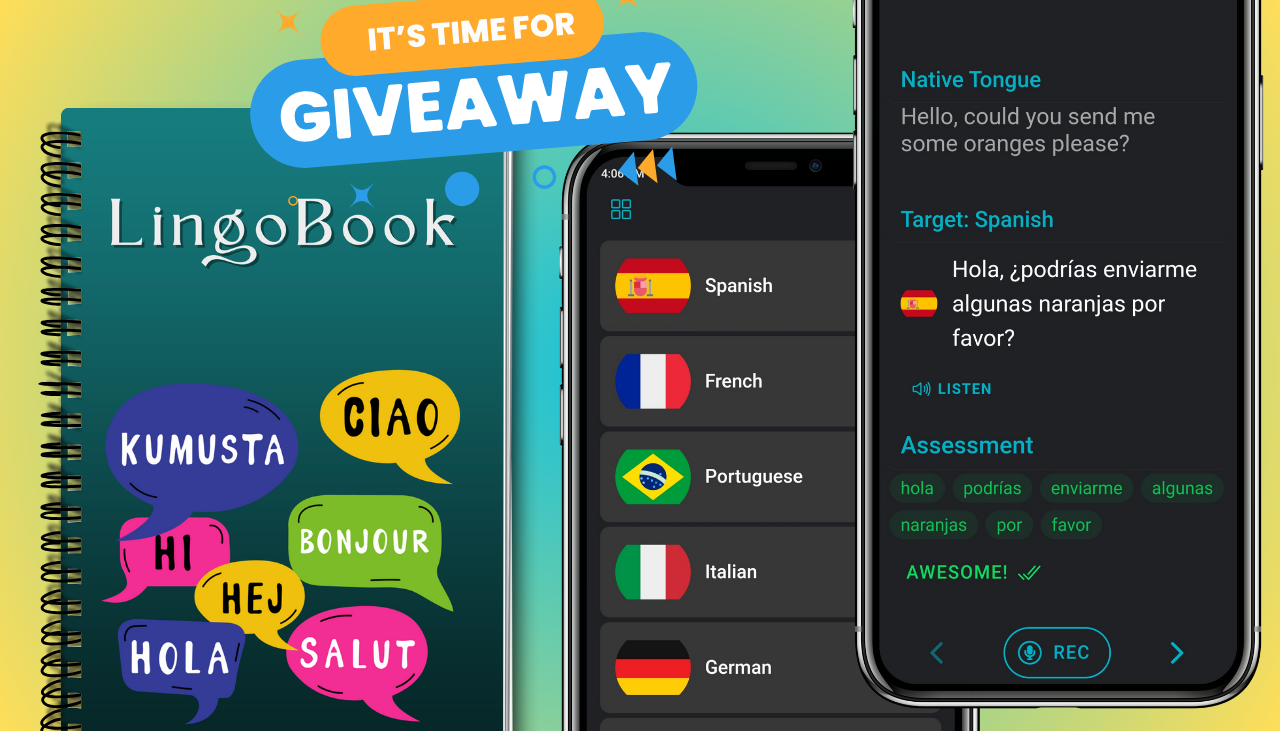online contests, sweepstakes and giveaways - Win LingoBook & LingoYak Project Lifetime Subscriptions